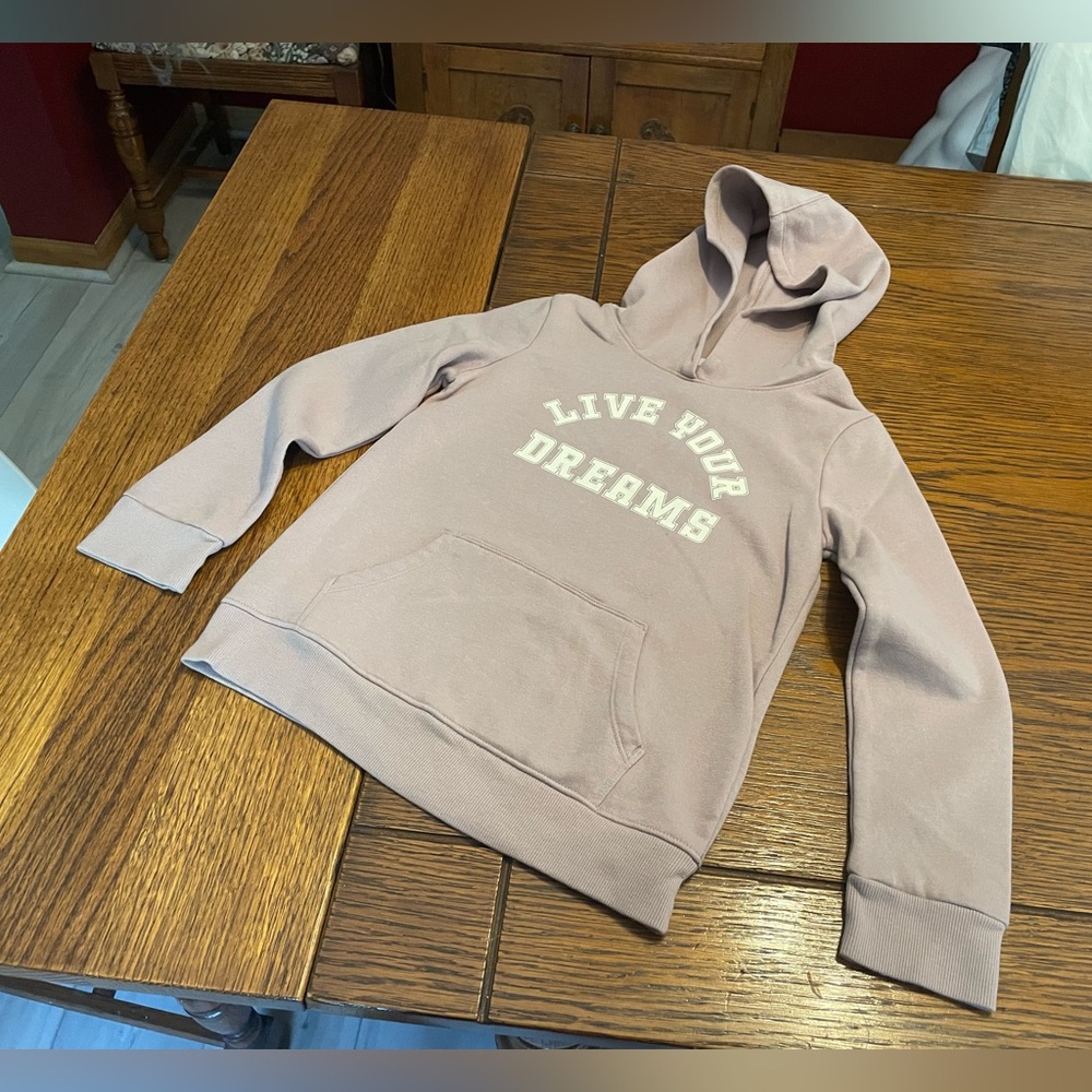 Cat & Jack Pink Logo Pullover Hoodie